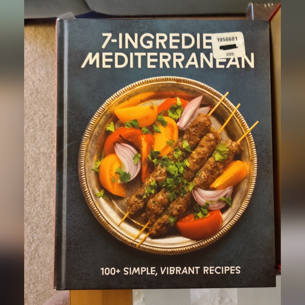 7-Ingredient Mediterranean Cookbook New Hardcover - Picture 2 of 2